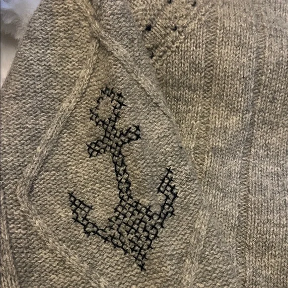 United Colors Of Benetton Gray Nautical Turtleneck Sweater - Picture 4 of 6